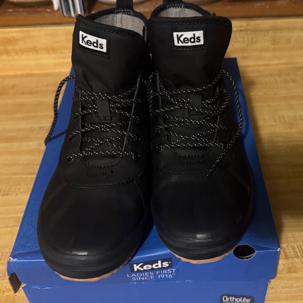 Keds Womens Black High-Top Sneakers - Picture 4 of 5